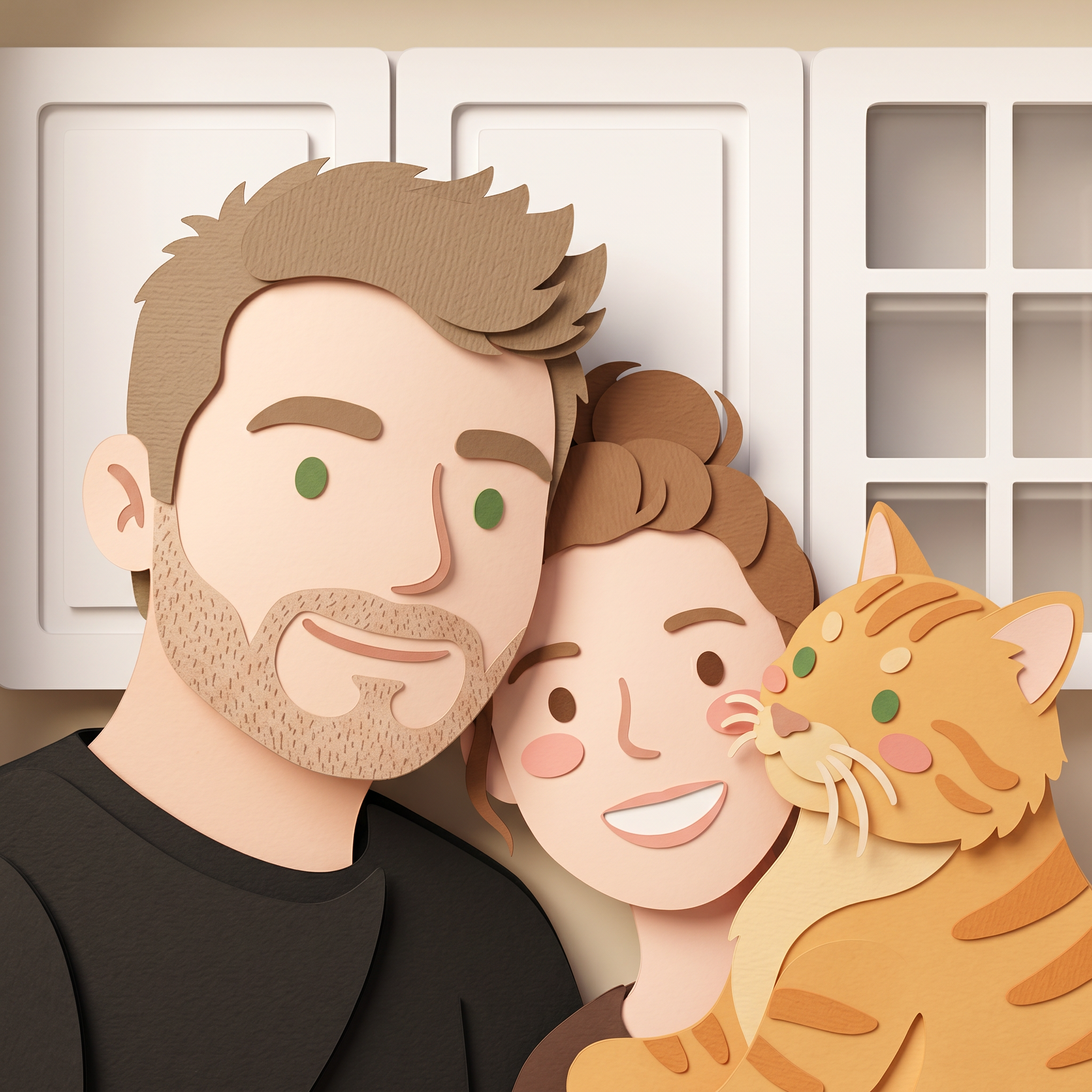 The Fios studio: Gulsah, Burak, and one orange cat
